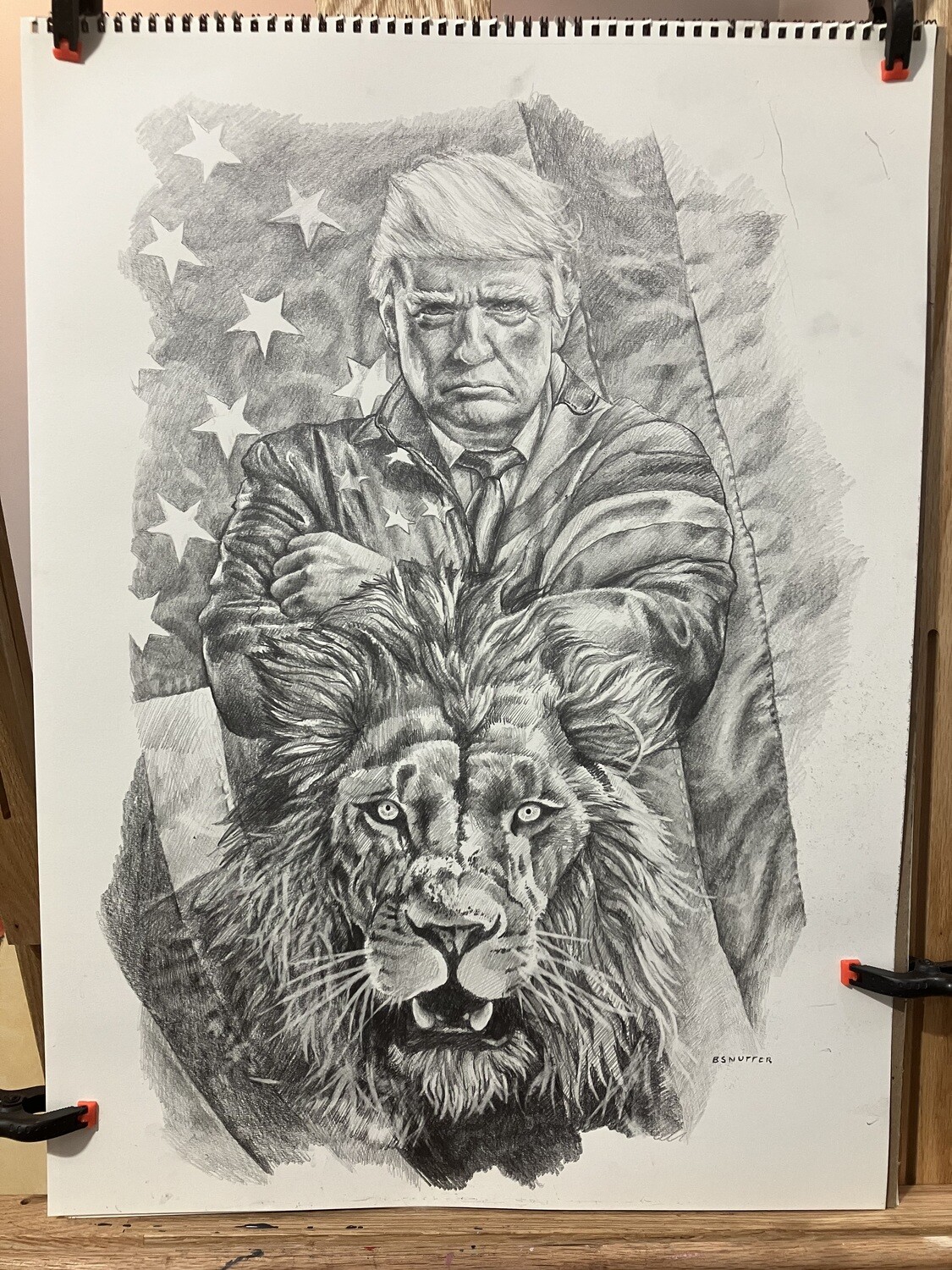 Two Lions Fine Art Print