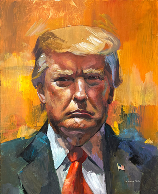 Trump and Patriot Original Paintings