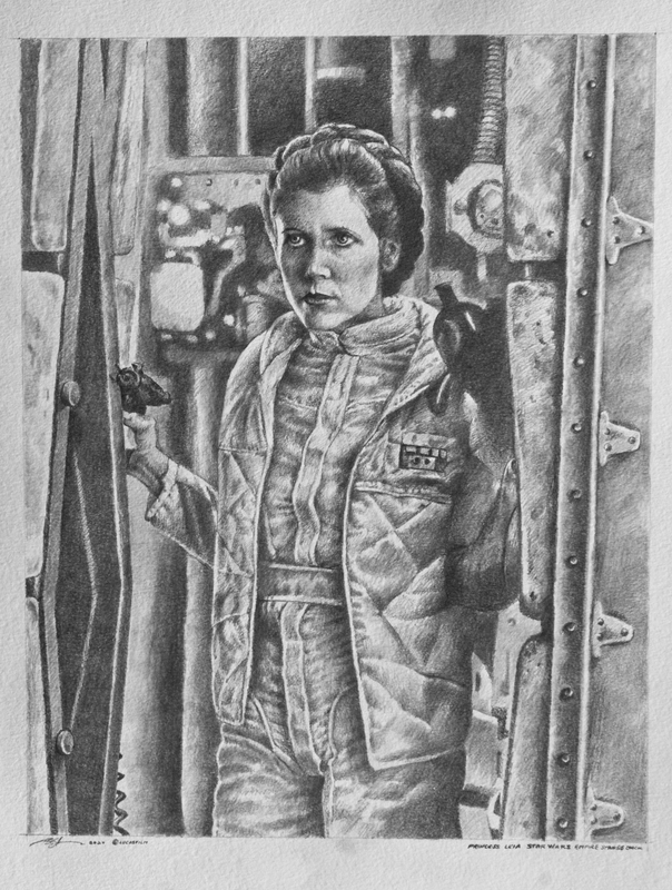 Princess Leia  (Original Graphite)