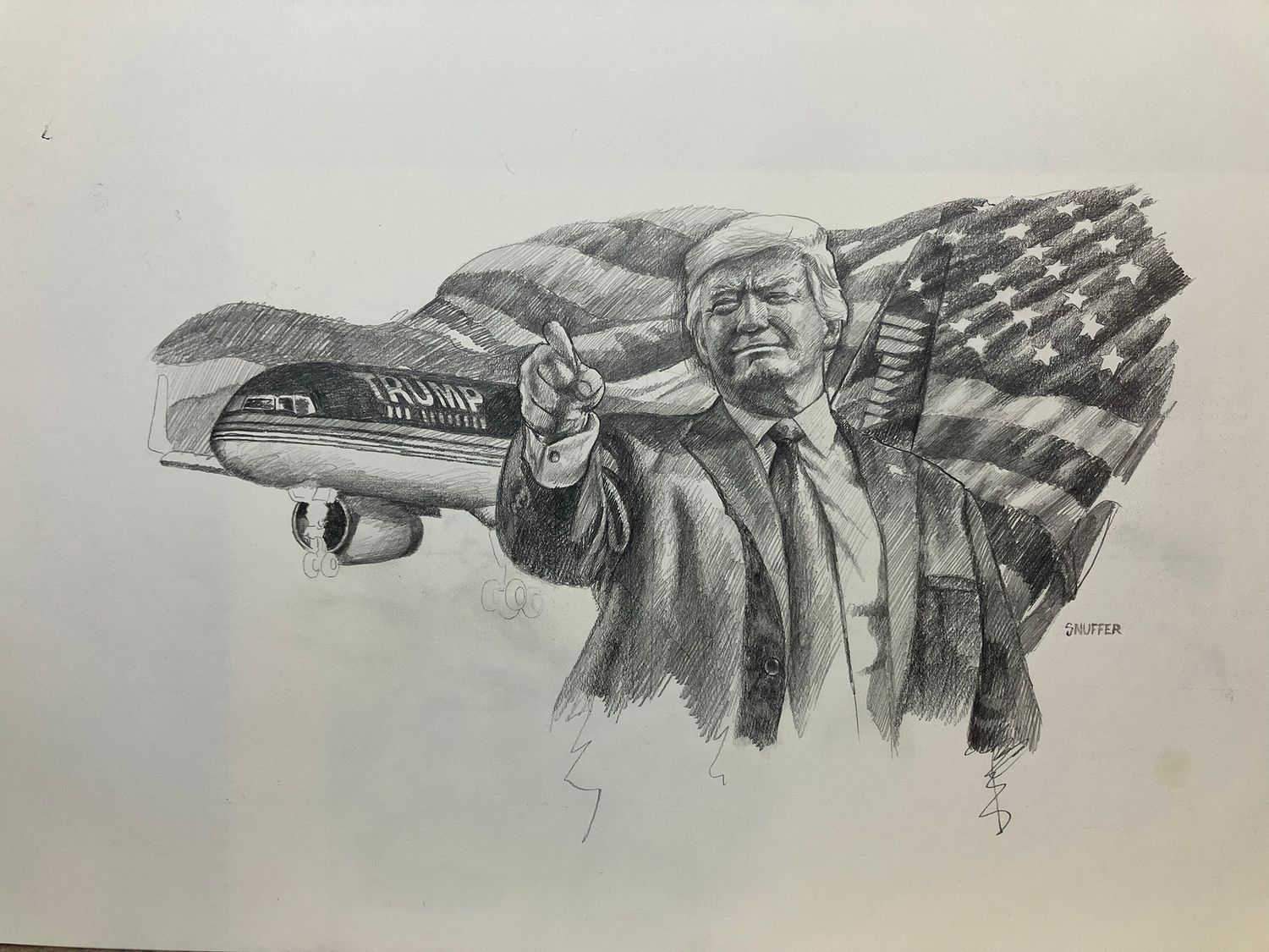 Nothing Like a Trump Rally  (Original Graphite)