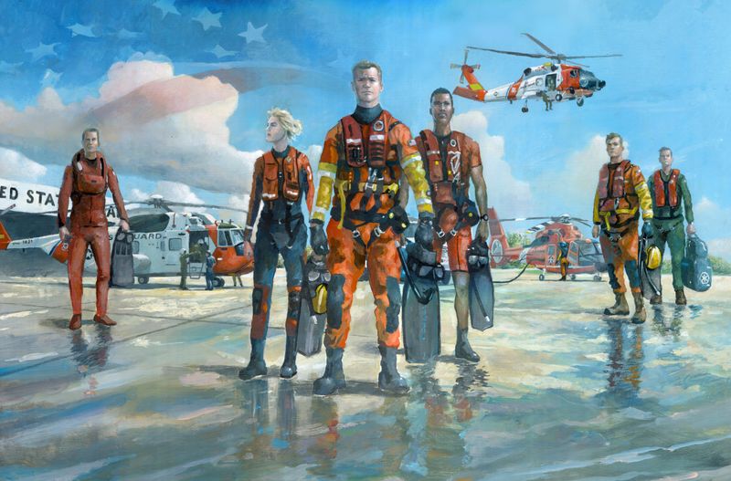 COAST GUARD - 40th Anniversary CG Helicopters Rescue Swimmers
