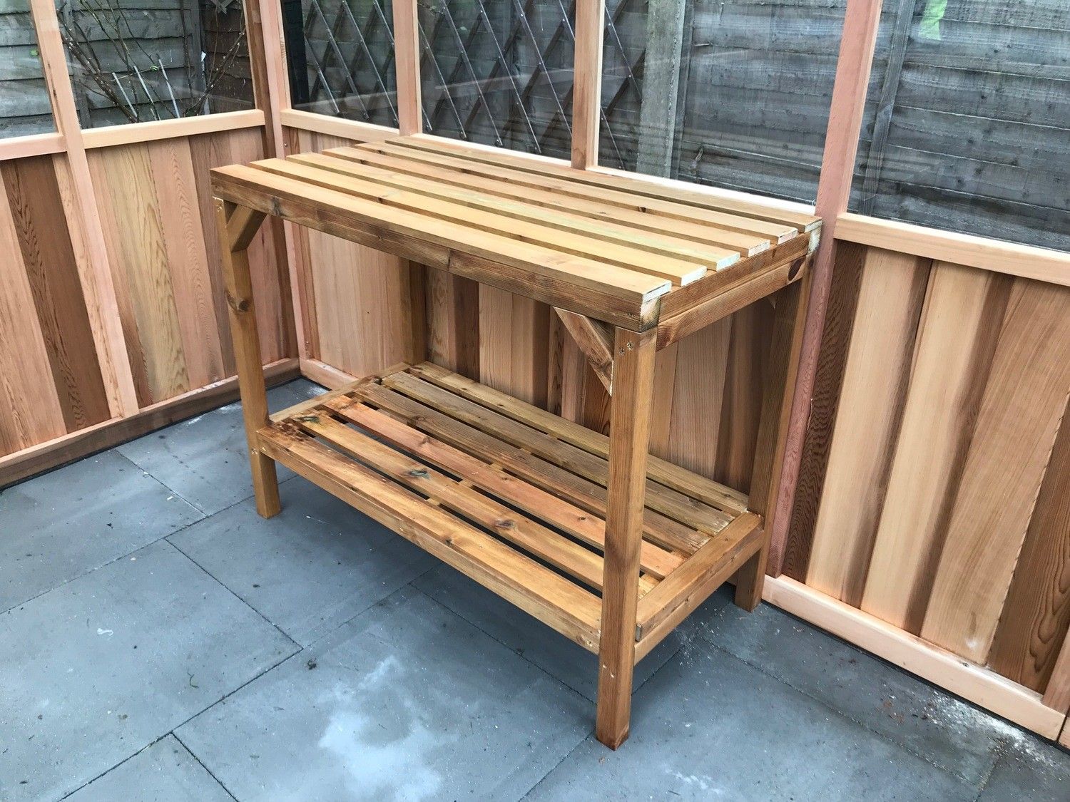 Kweektafels in dennen - 55x117cm, 90cm hoog