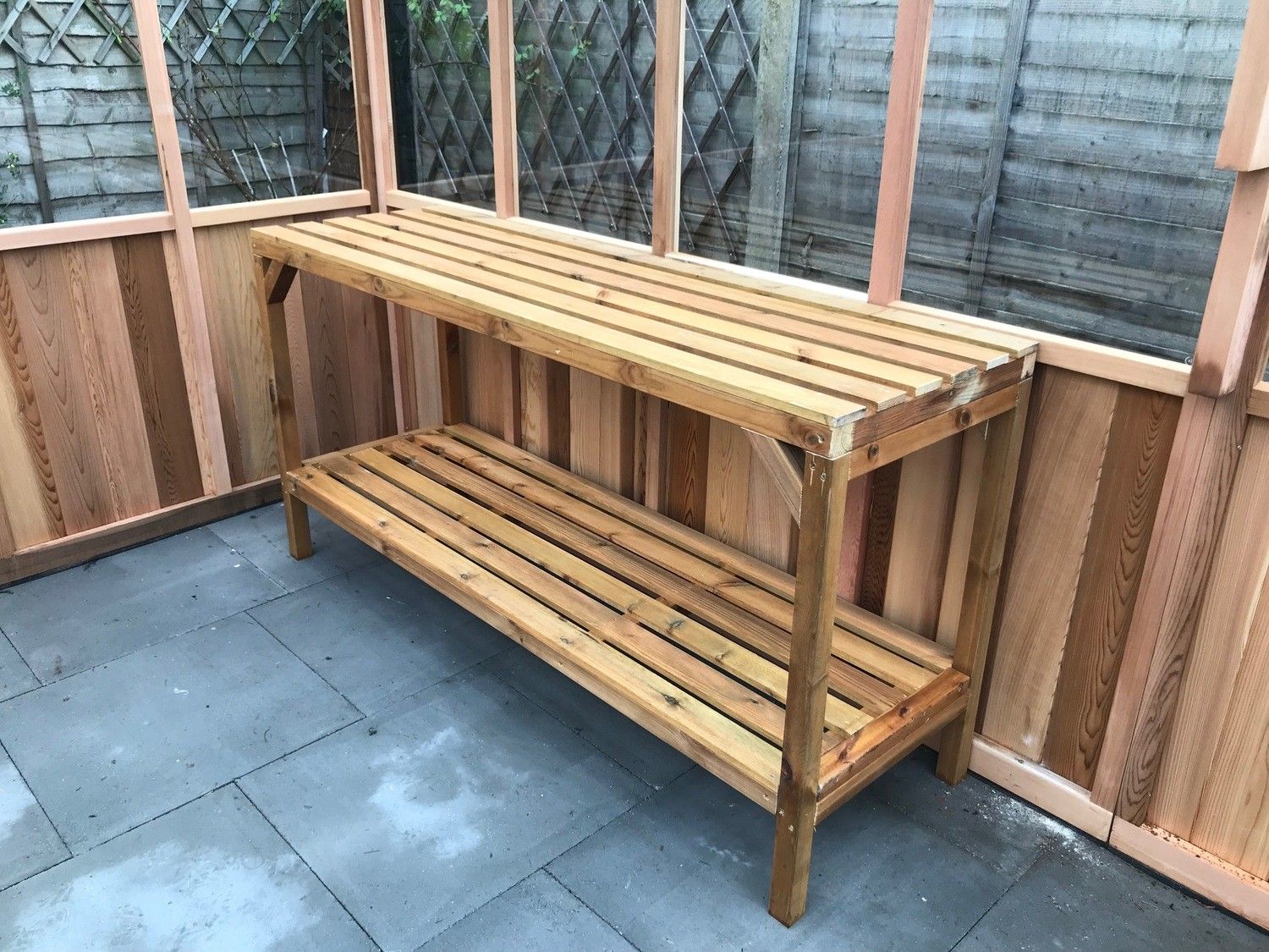 Kweektafels in dennen - 55x178cm, 90cm hoog