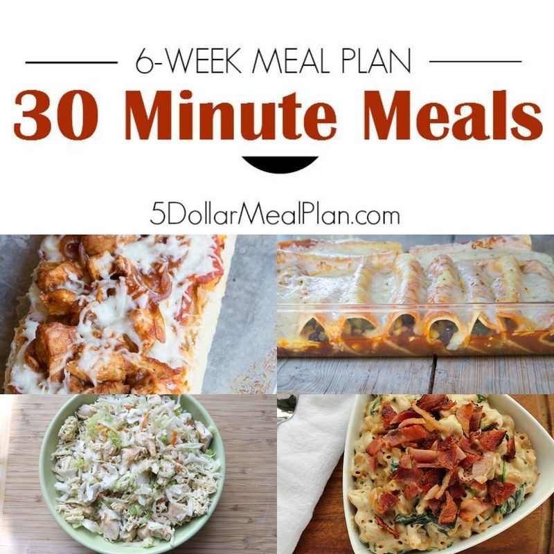 6-Week 30-Minute Meals Plan