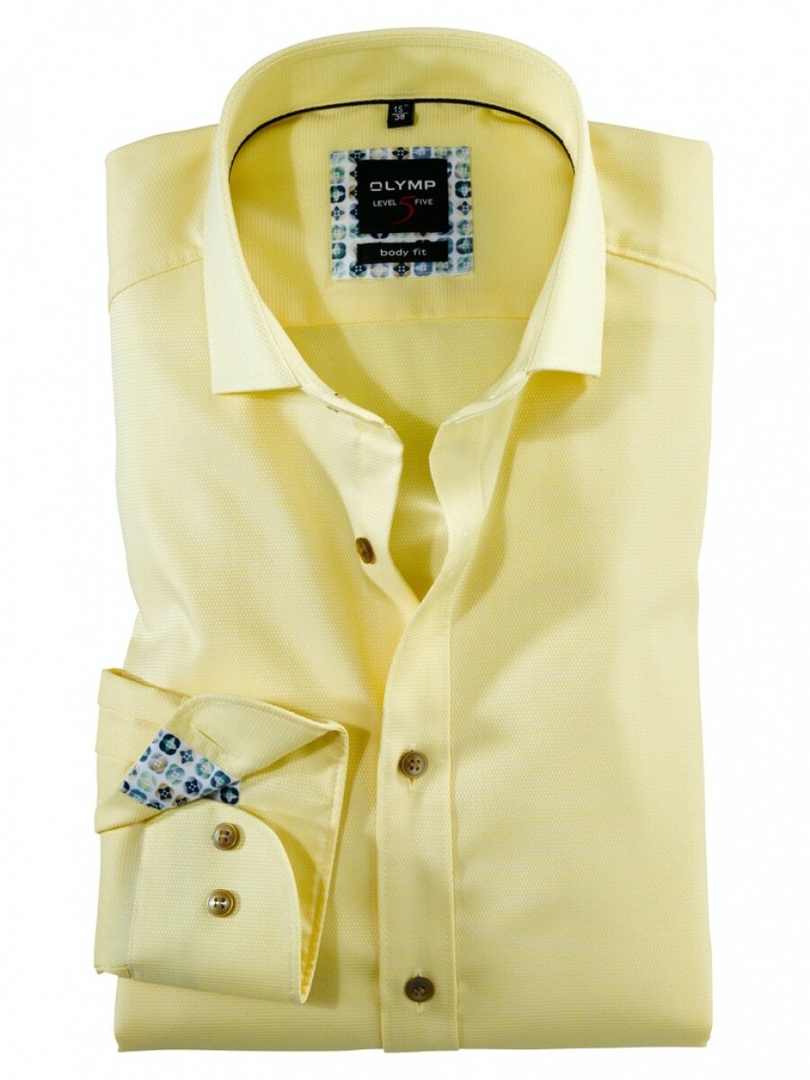 Olymp Overhemd Level 5 207474 geel
