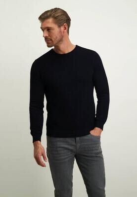 BlueFields Pullover 11133022 donkerblauw