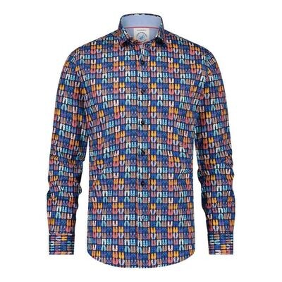 A Fish Named Fred Shirt flops 26.02.047 blauw