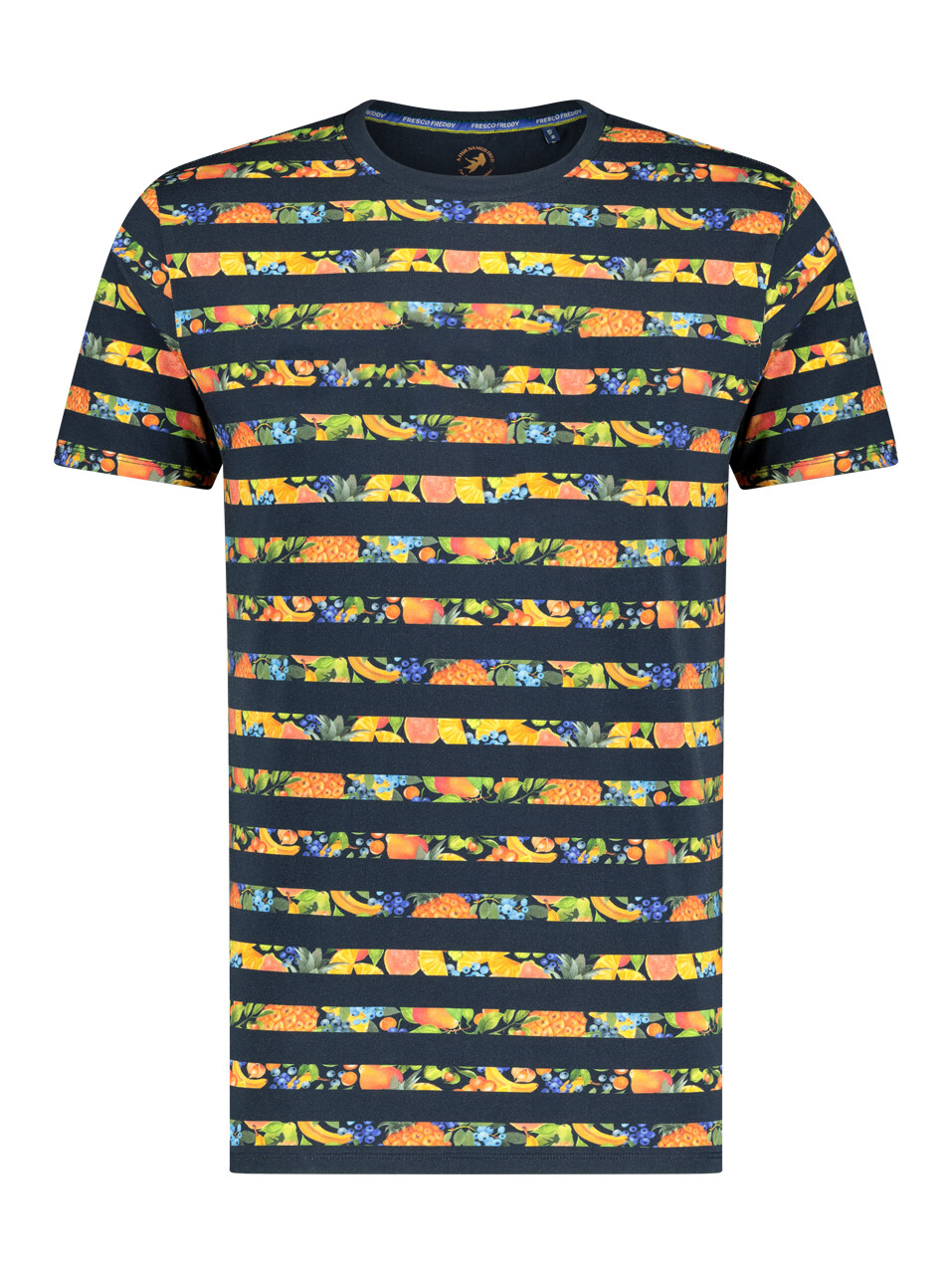 A Fish Named Fred T-shirt stripe 26.03.425 navy