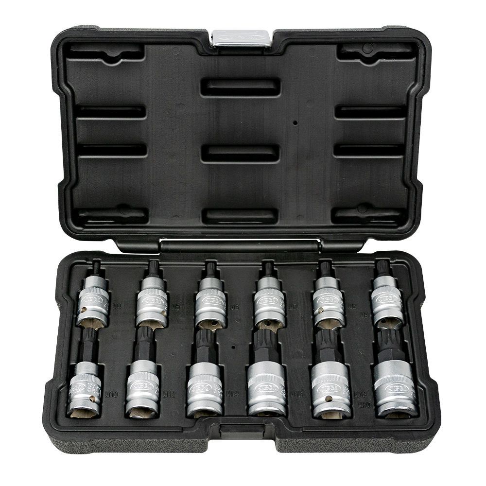 SET DI 12 PEZZI 1/2&quot; INSERTI POLIGONALI