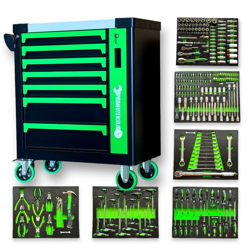 Carrello attrezzato 6 cassetti pieni PrimeUtensili