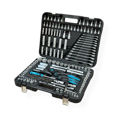 VALIGETTA DI UTENSILI 216 PEZZI CON BUSSOLE ESAGONALI  KRAFTZET