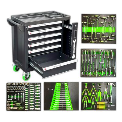 Carrello attrezzato 5 cassetti pieni PrimeUtensili