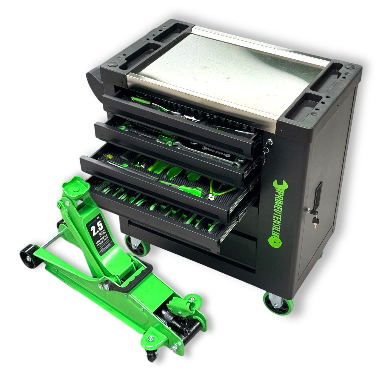 Carrello attrezzatto 4 cassetti pieni 