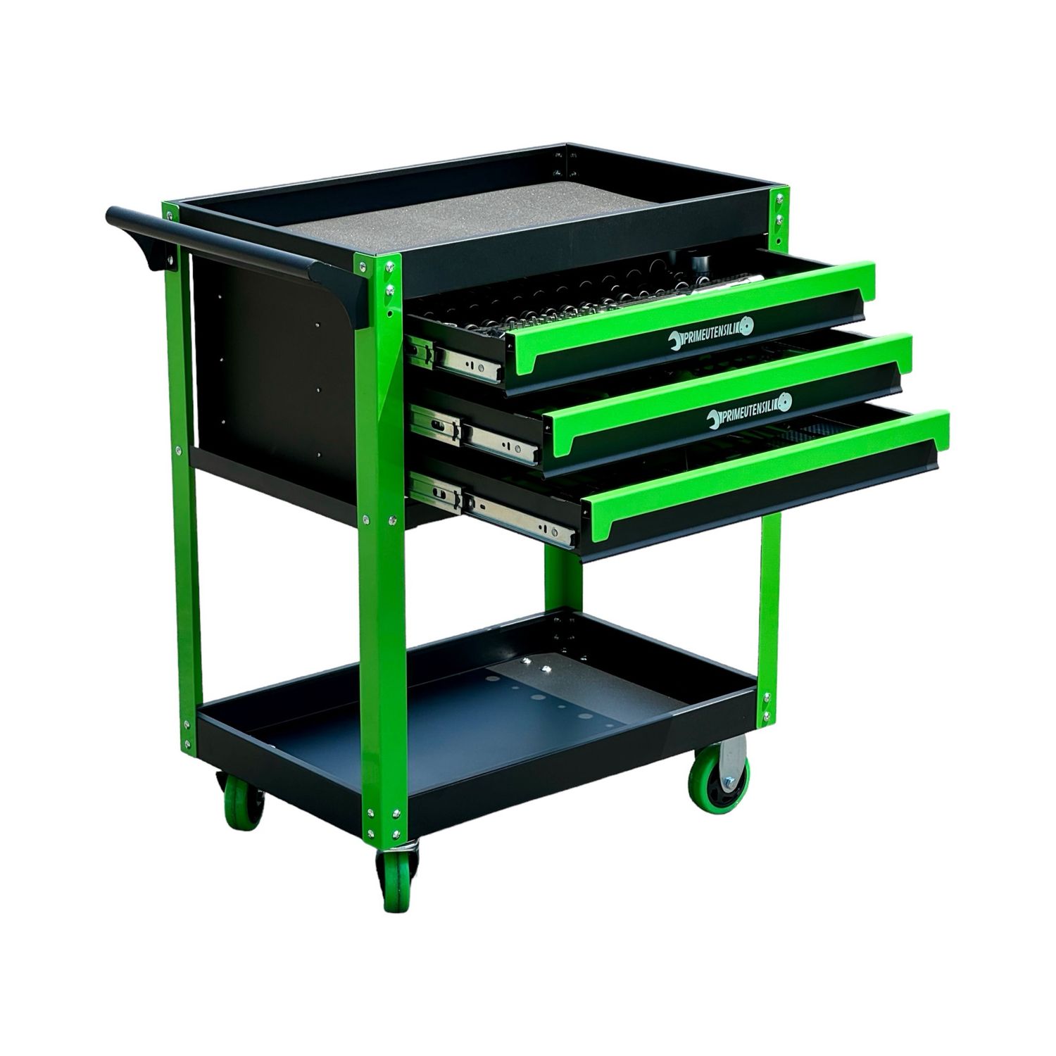 CARRELLO ATTREZZATO 3 CASSETTI PIENI