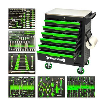 CARRELLO ATTREZZI Ref. PU-5480B 7 CASSETTI 6 PIENI 