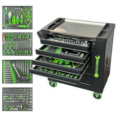 Carrello attrezzatto 4 cassetti pieni