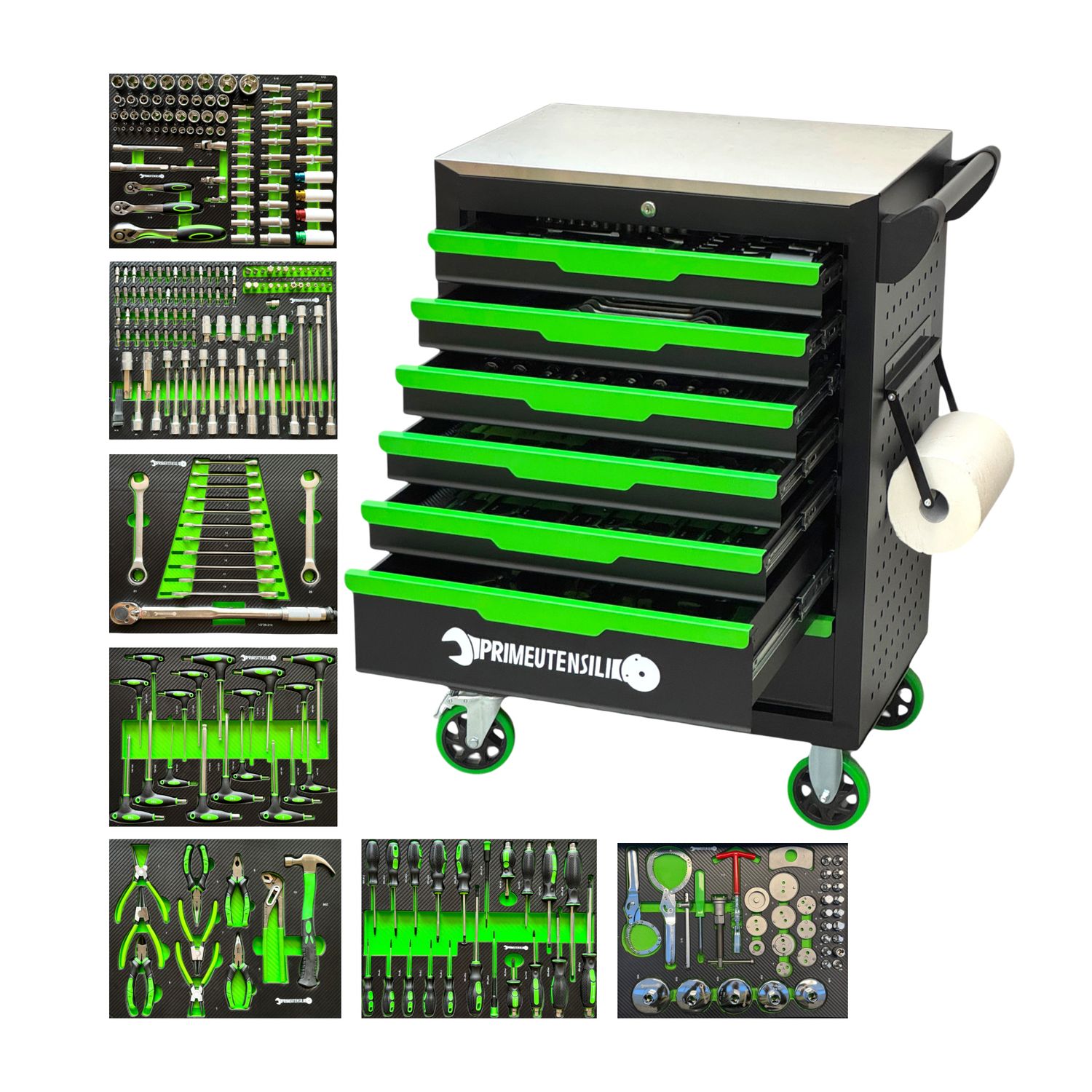 CARRELLO ATTREZZI Ref. PU-5480A 7 CASSETTI 7 PIENI 