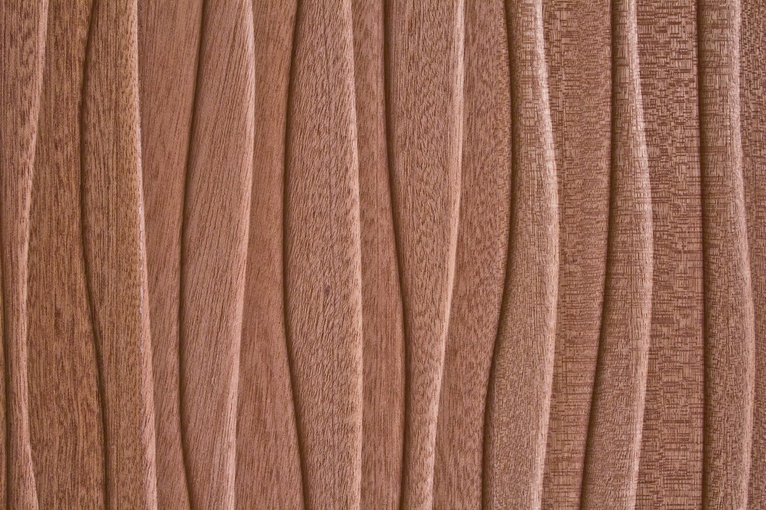 Motion II- Deep Surf Vertical - Natural Sapele /  Now: $2.75/sq ft.