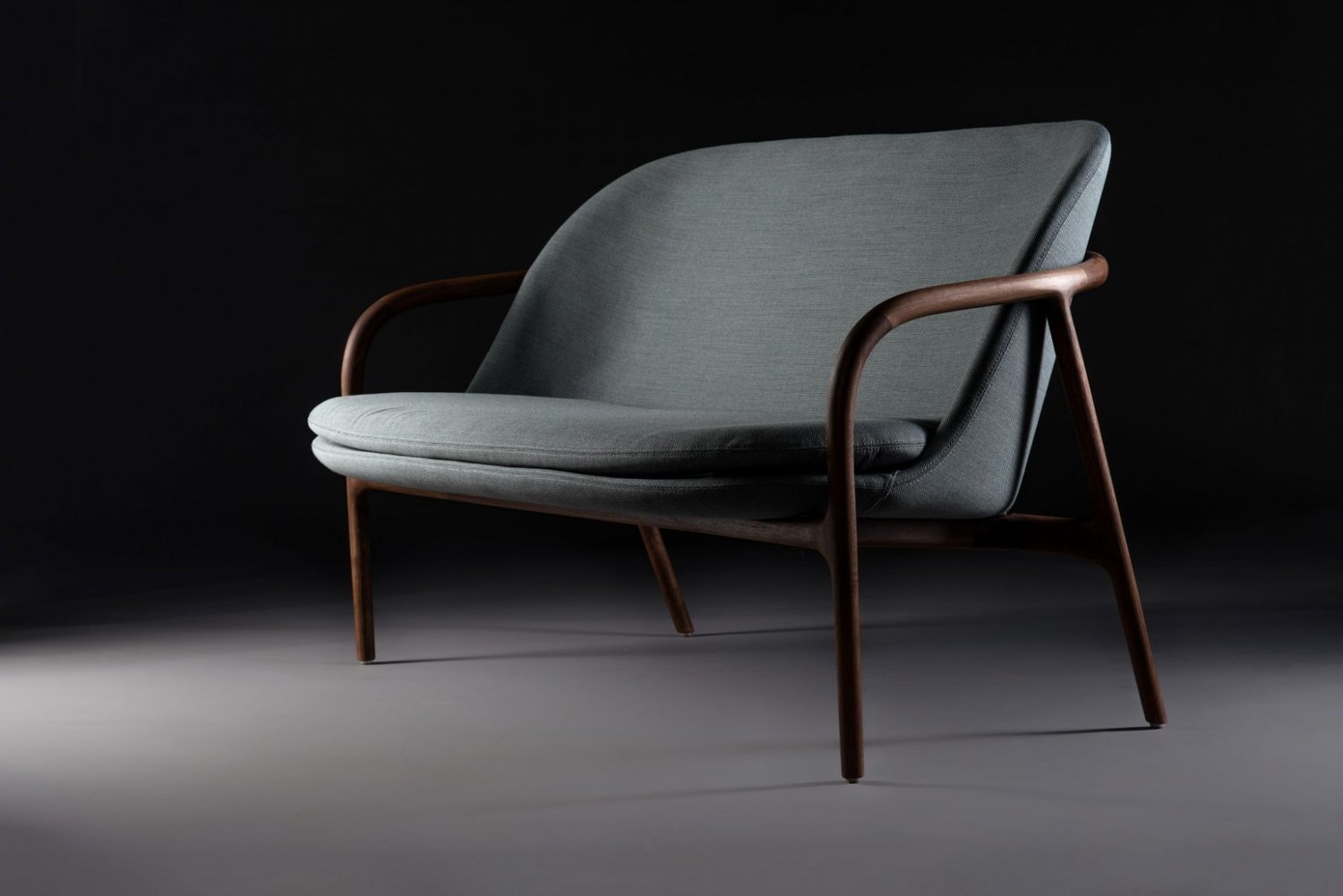 Neva Walnut Sofa