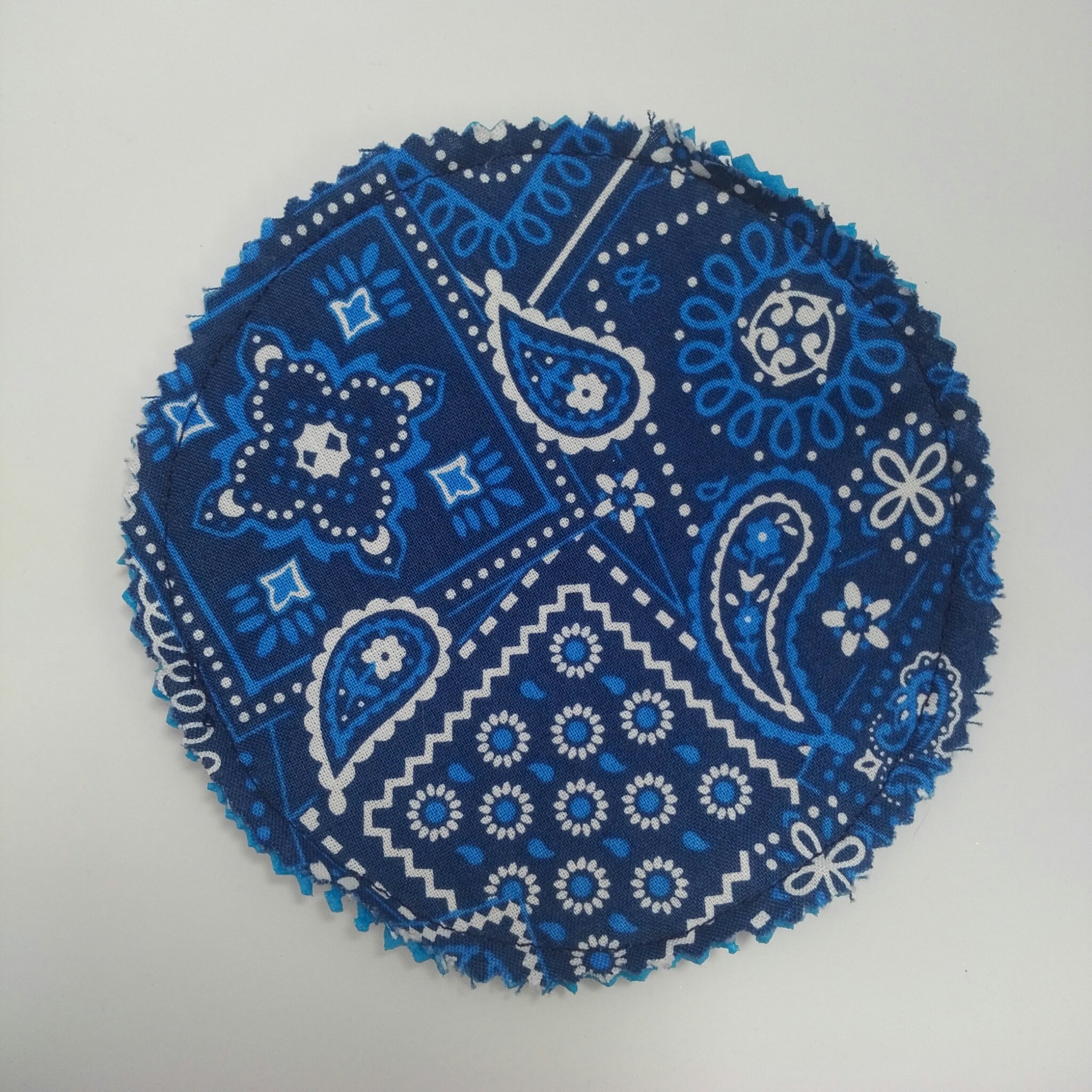 Round Blue Paisley Jar Grippers