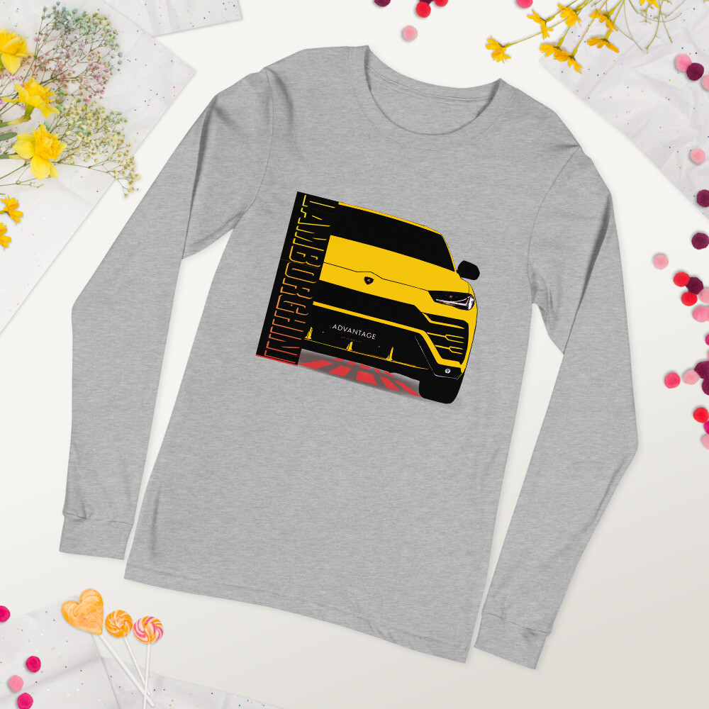 Lamborghini urus t-shirt, Bella Canvas Unisex Long Sleeve, Urus Graphic Tee, Cute Shirts, crew neck tees.
