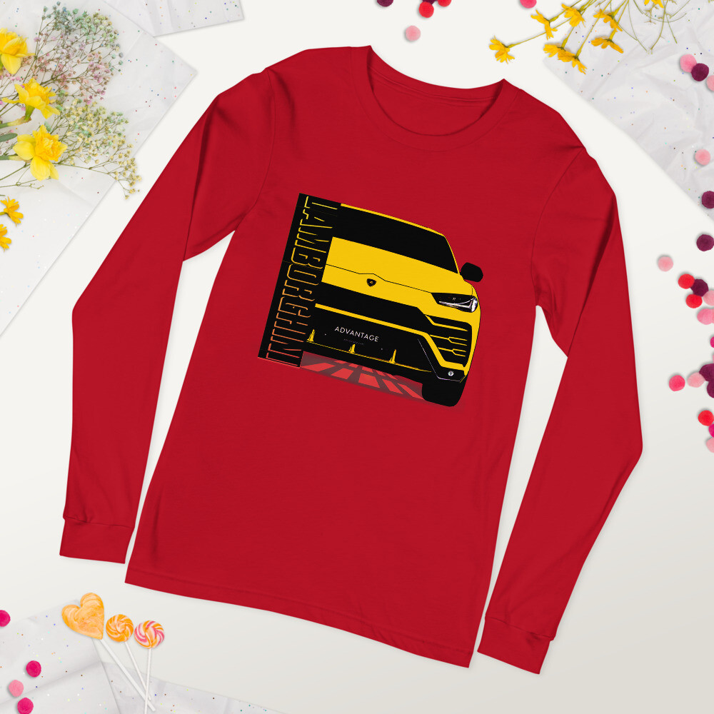 Lamborghini urus t-shirt, Bella Canvas Unisex Long Sleeve, Urus Graphic Tee, Cute Shirts, crew neck tees.