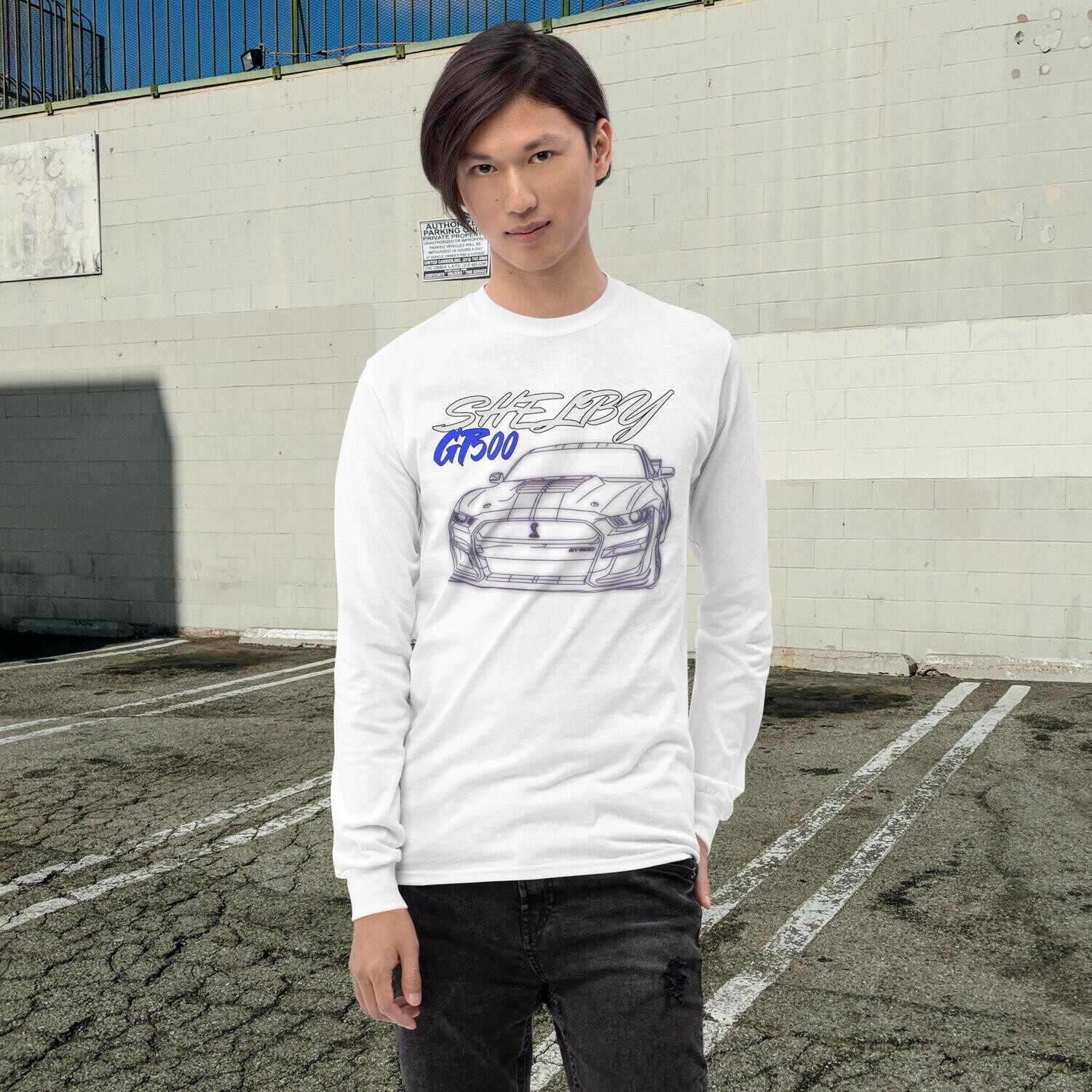 Ford Mustang Shelby GT500 T-Shirt Adult Long Sleeve Gildan