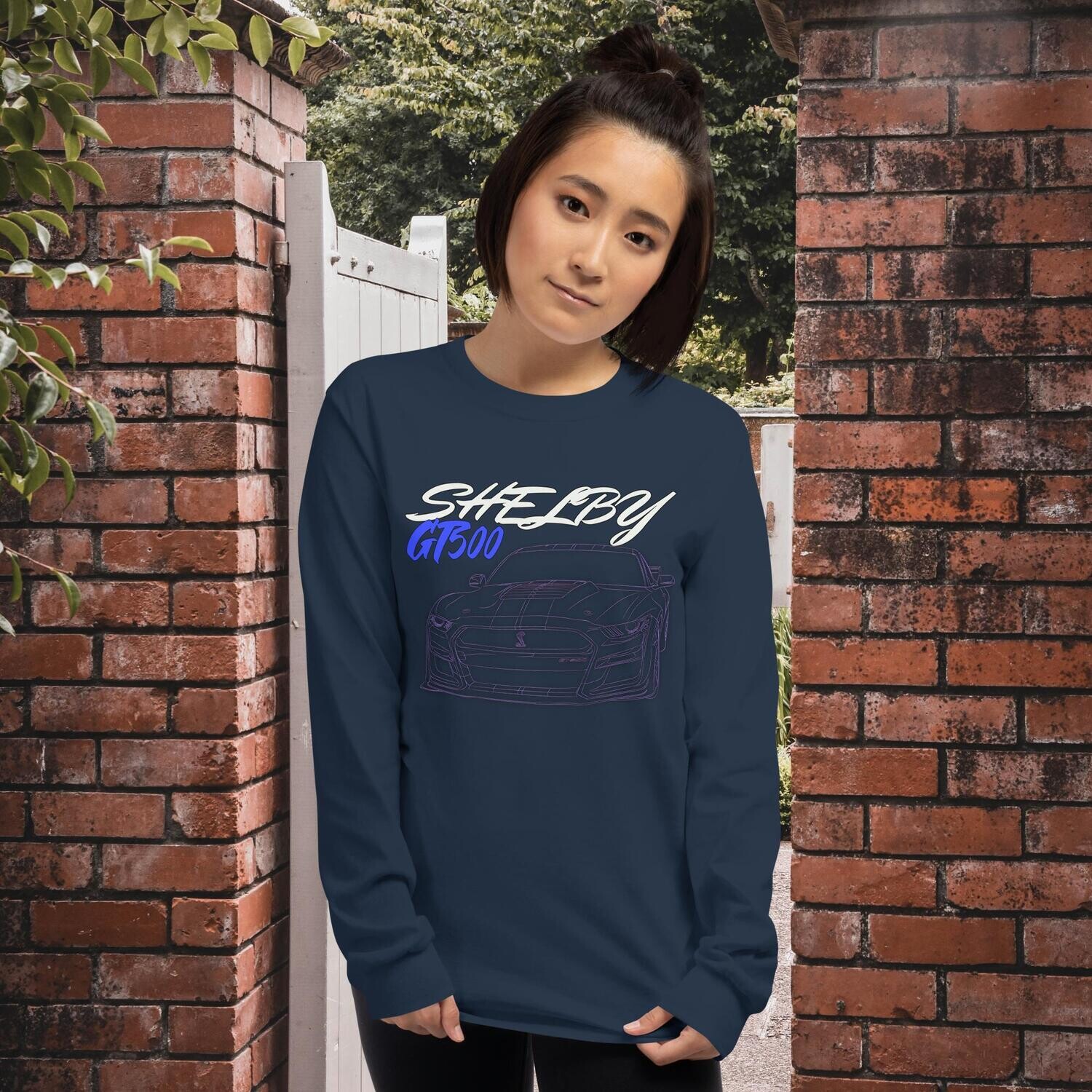 Ford Mustang Shelby GT500 T-Shirt Adult Long Sleeve Gildan