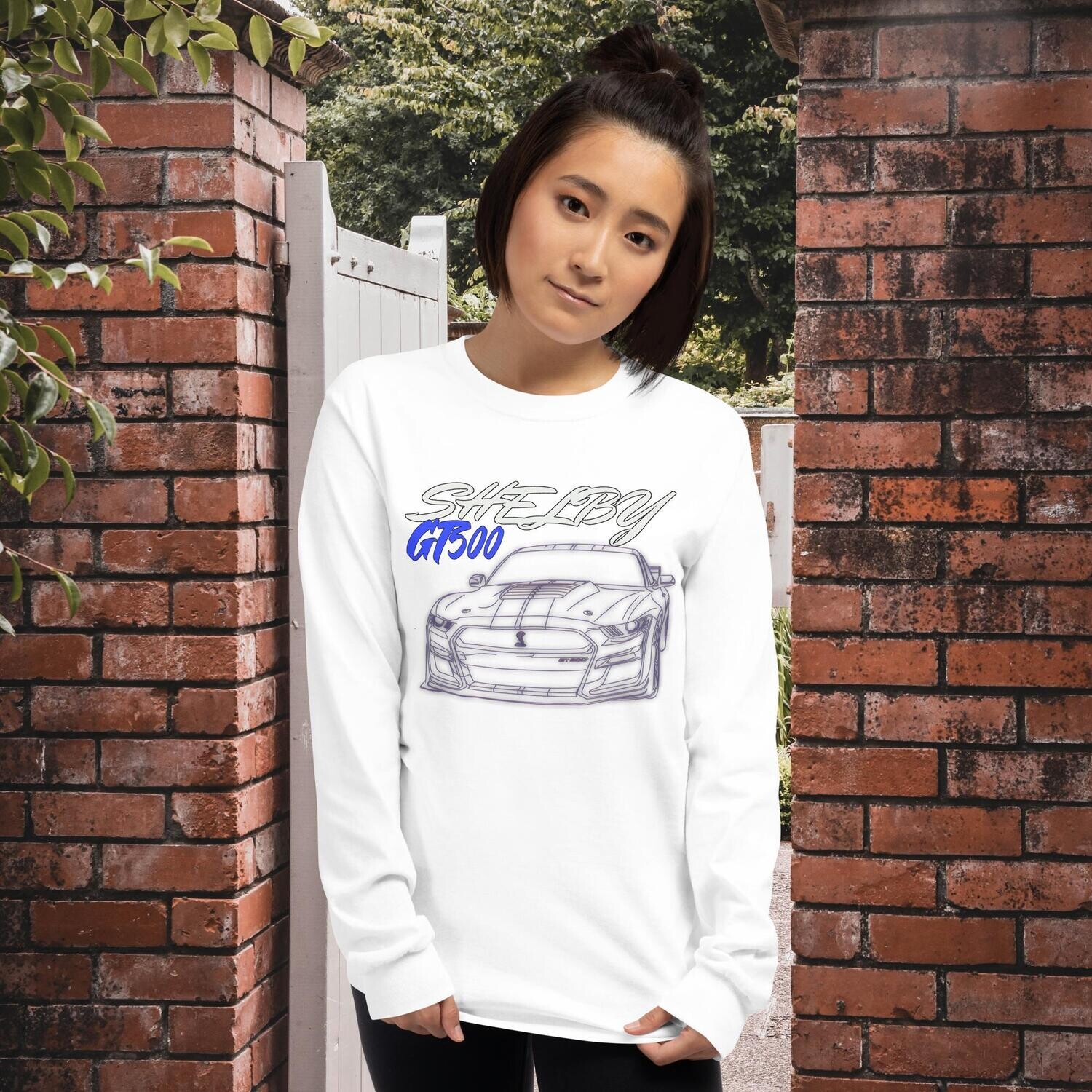 Ford Mustang Shelby GT500 T-Shirt Adult Long Sleeve Gildan