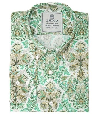 Platinum Shirt Paisley Green