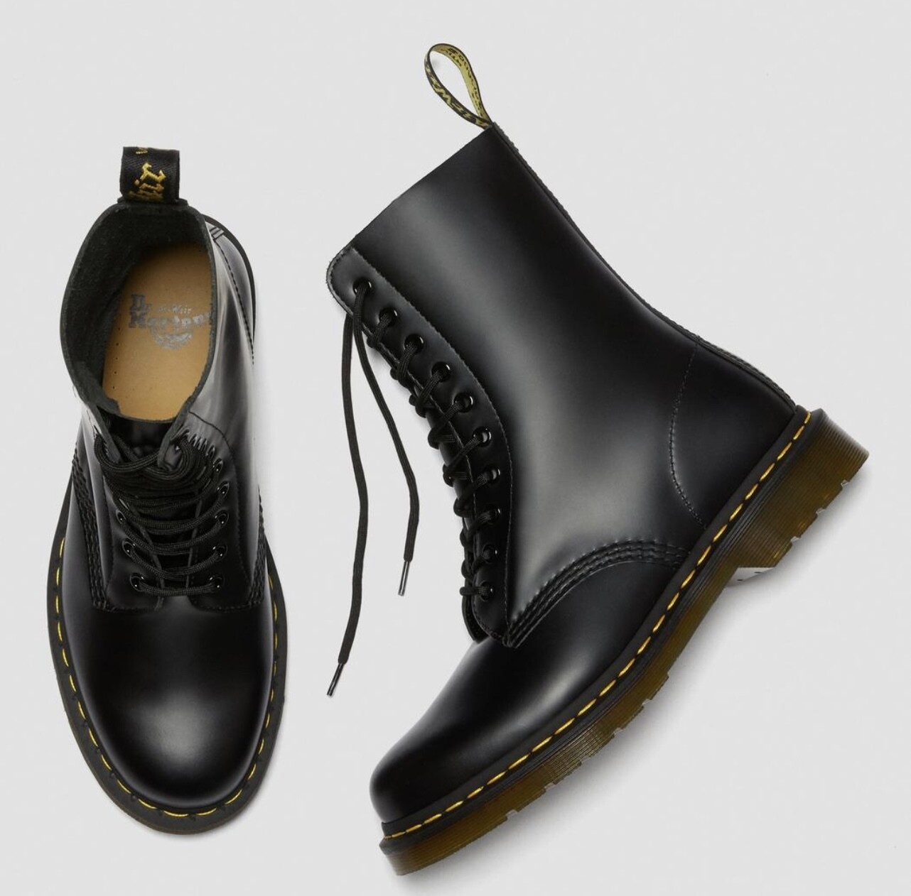 Dr. Martens Black 10 eye Boots