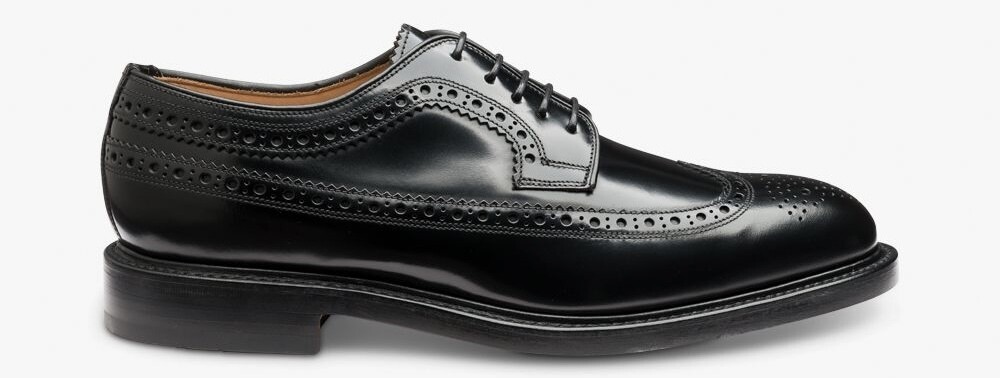 Loake Black Brogue Shoes