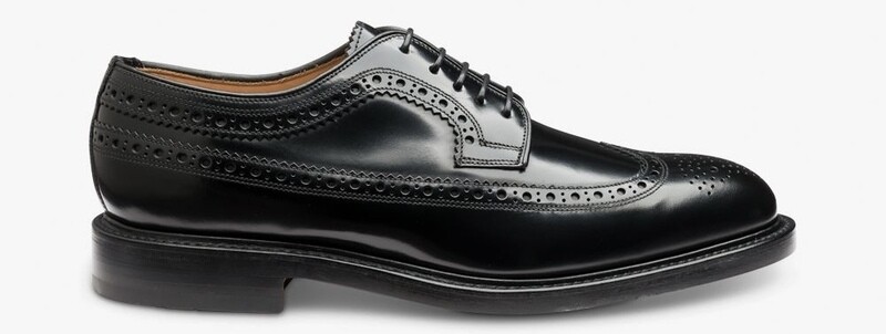 Loake Black Brogue Shoes