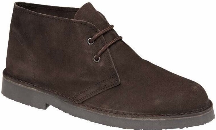 Suede Desert Boots Dark Brown