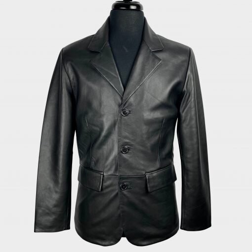 Black Leather Blazer