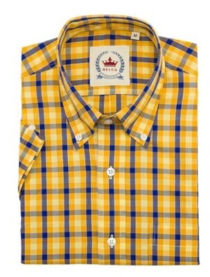 Blue and Yellow Check Shirt