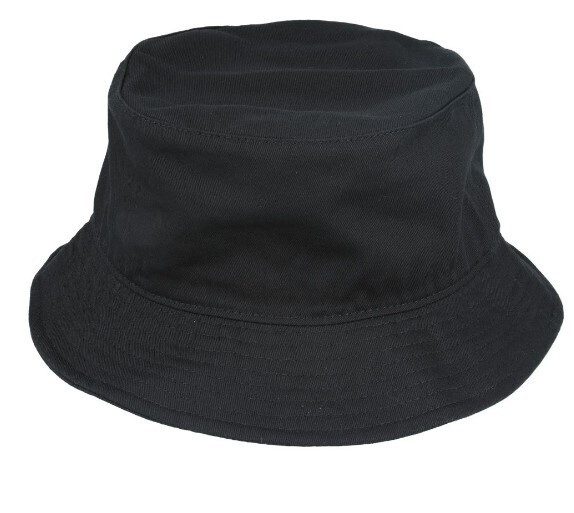Black Cotton Bucket Hat