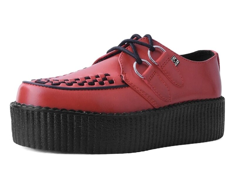 TUK Creepers Red Vegan shoes