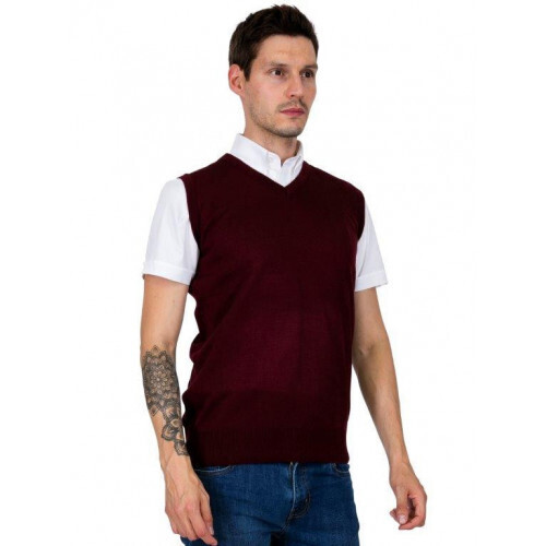 V-Neck Burgundy Tank Top