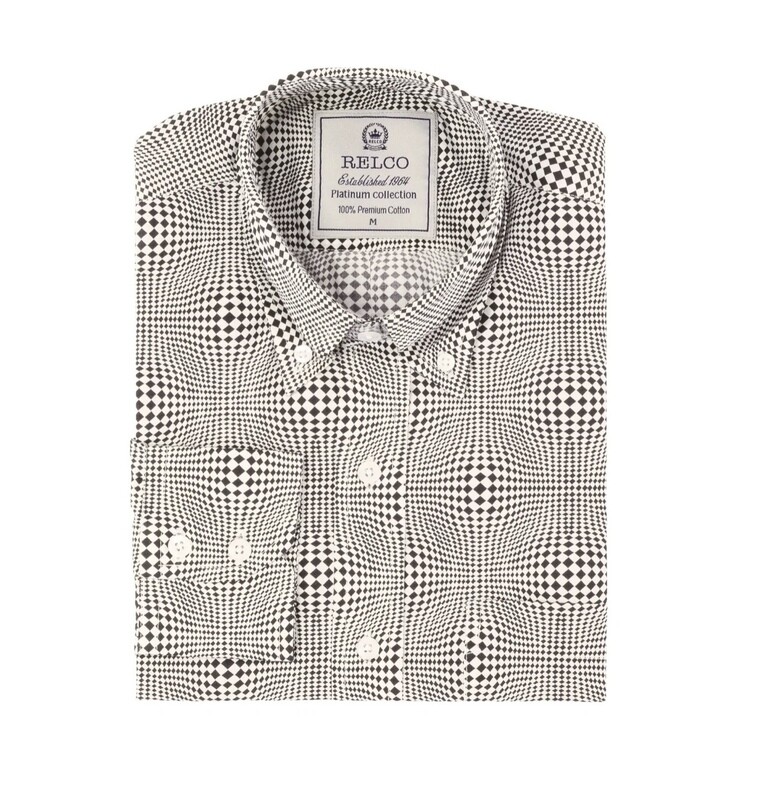 Black and White Diamond Print shirt