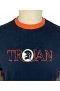 Trojan Outline Logo Teeshirt Navy