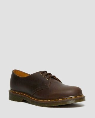 Dr. Martens Waxed Leather Chestnut Brown Shoe