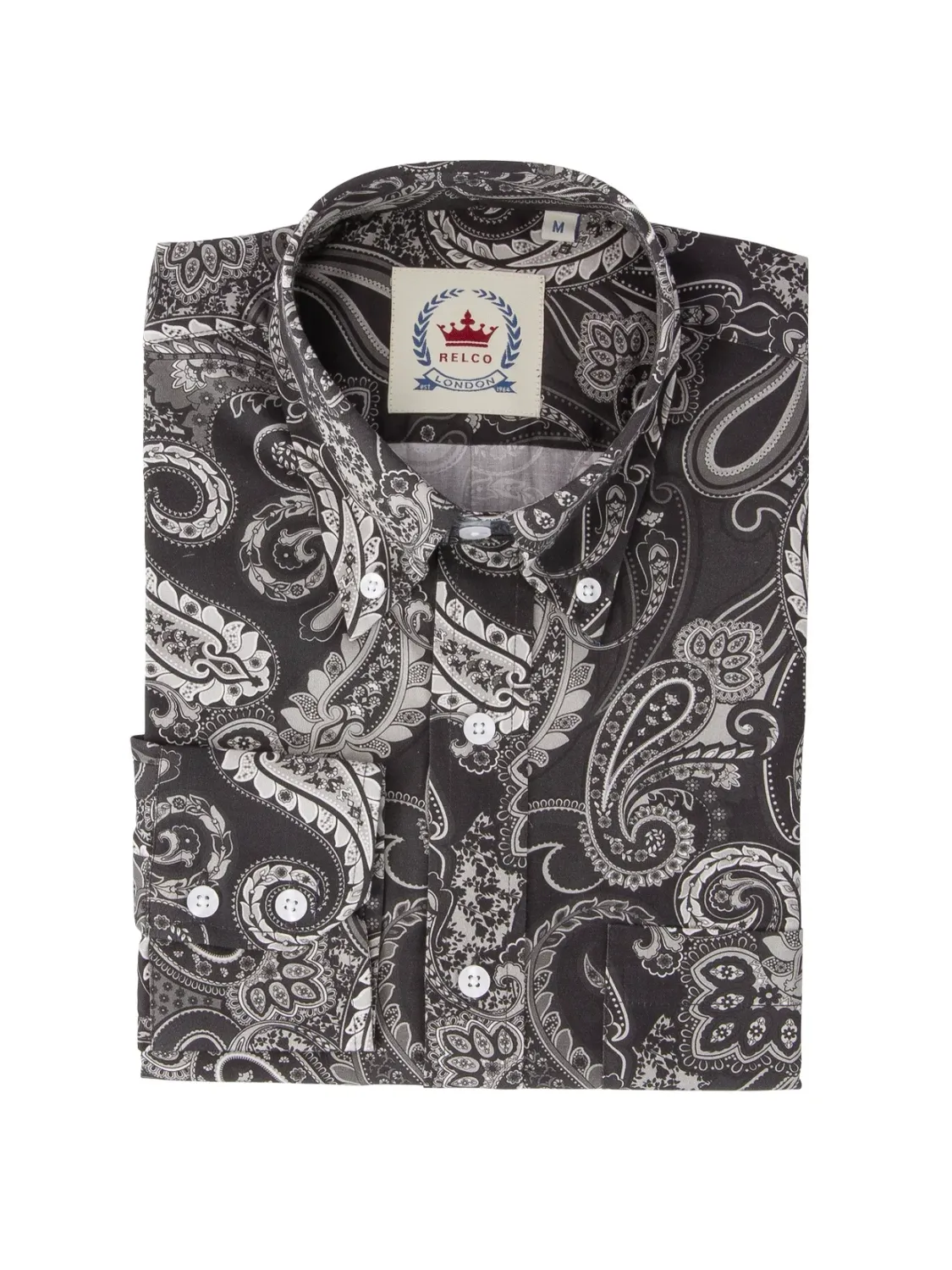Relco Black Paisley shirt