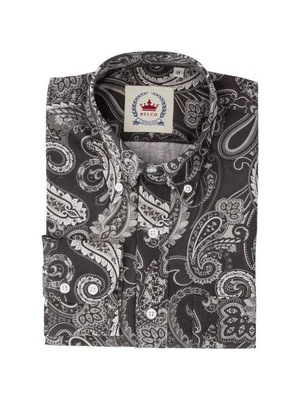 Relco Black Paisley shirt