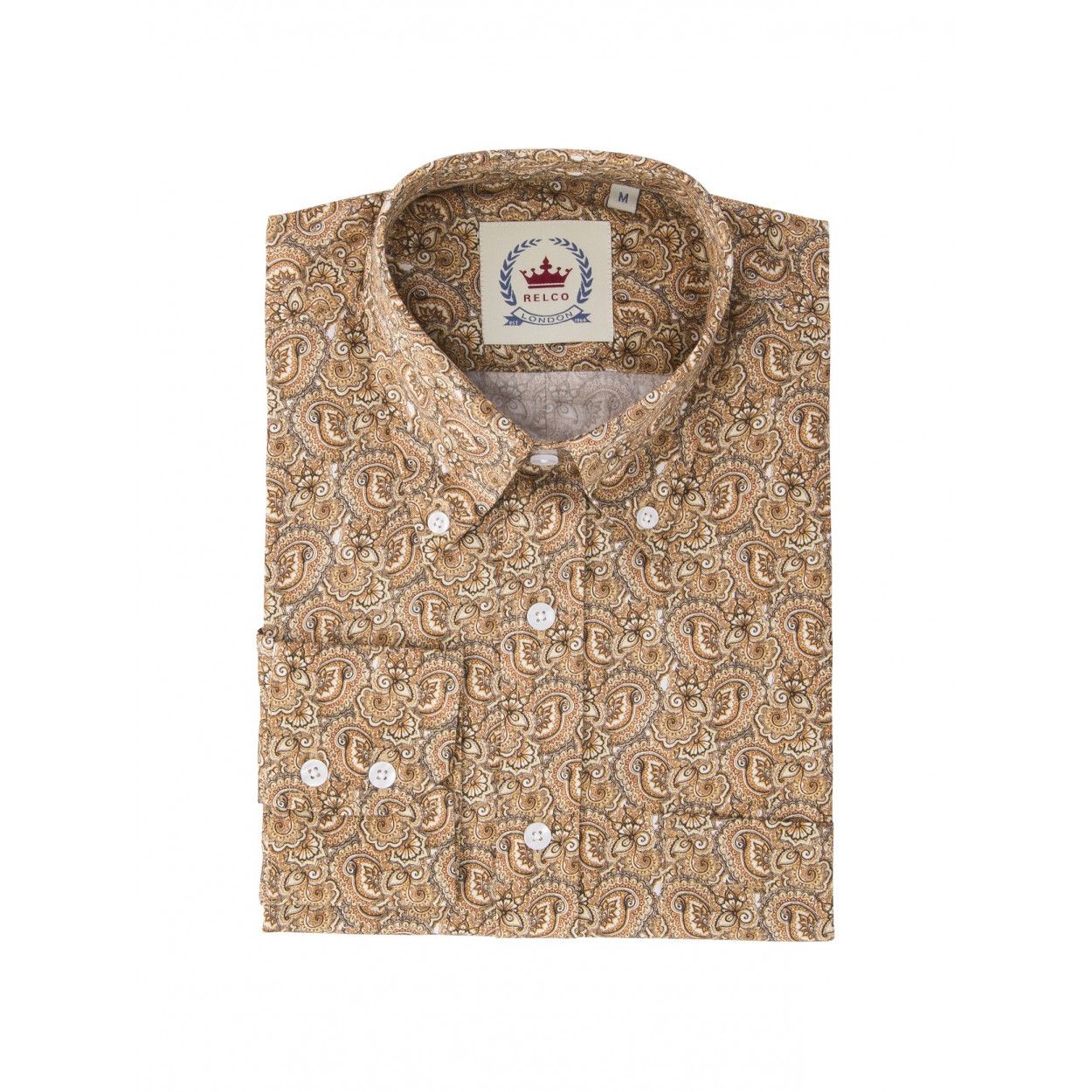 Mustard Paisley Pattern Shirt