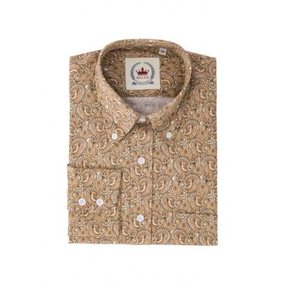 Mustard Paisley Pattern Shirt Mustard Paisley Pattern Shirt