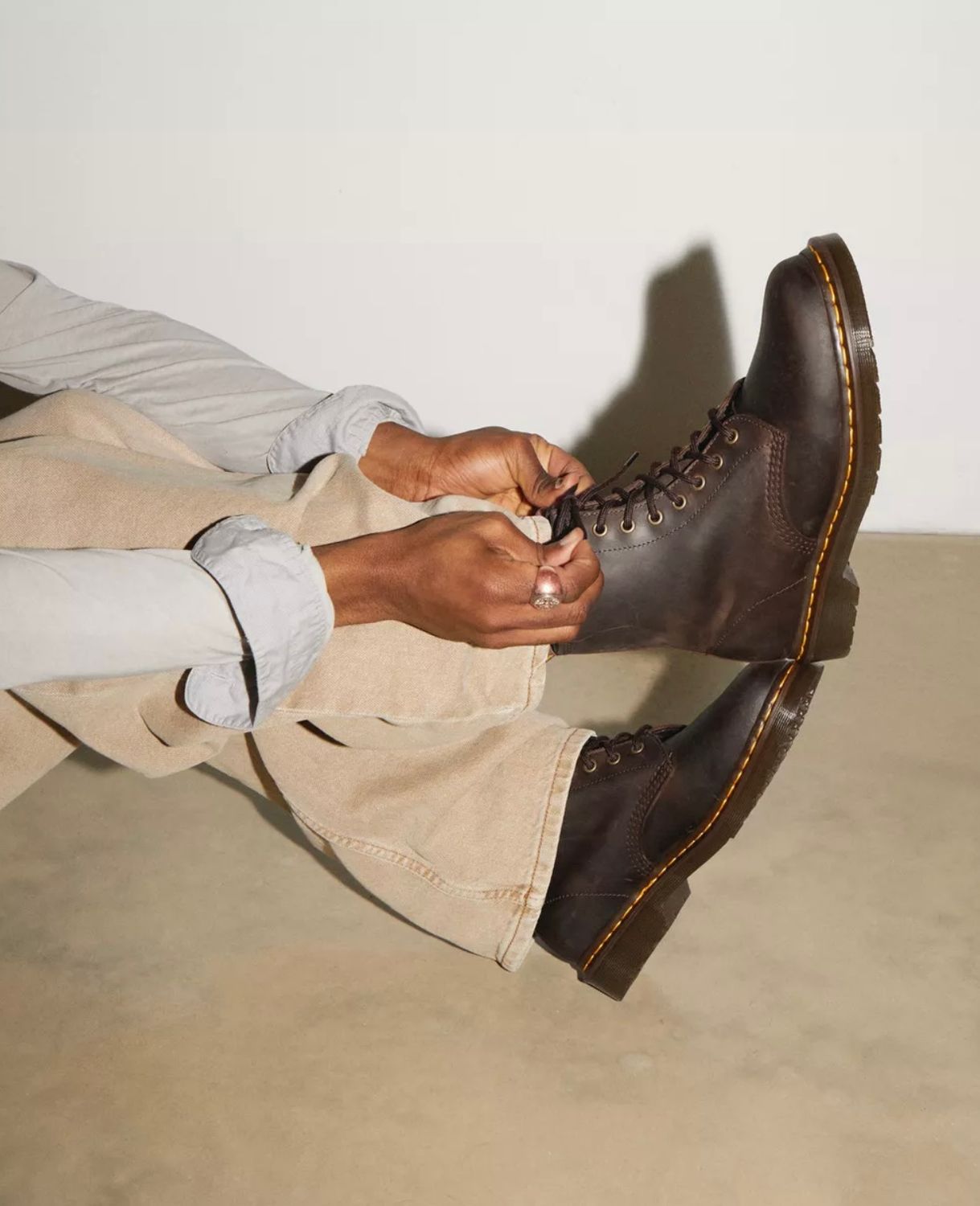 1460 Crazy Horse Leather Doc Martens 1460 Marron Martens 1460