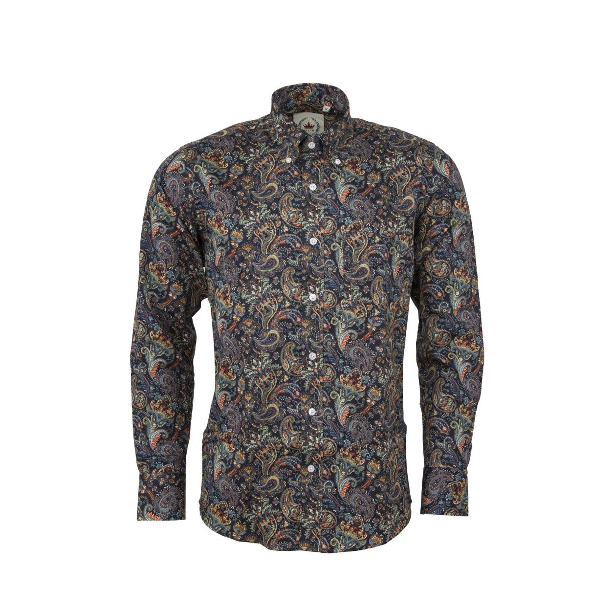 Mens dark Navy Paisley shirt   Made from 100% cotton
