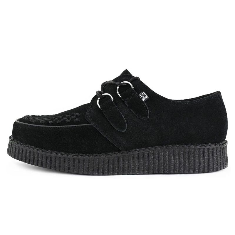 TUK Creepers Black Suede shoes
