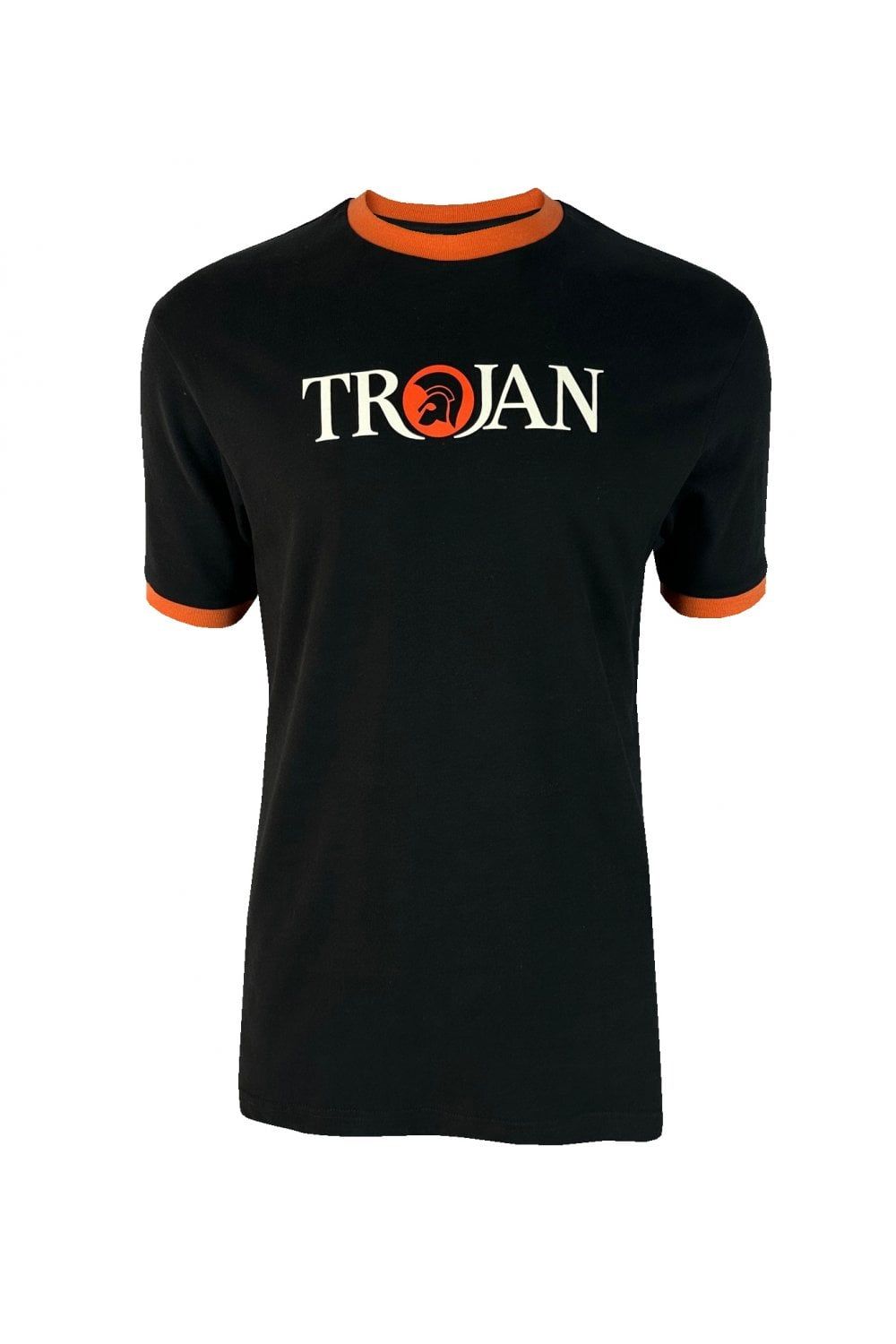 Trojan Logo Ringer Tee